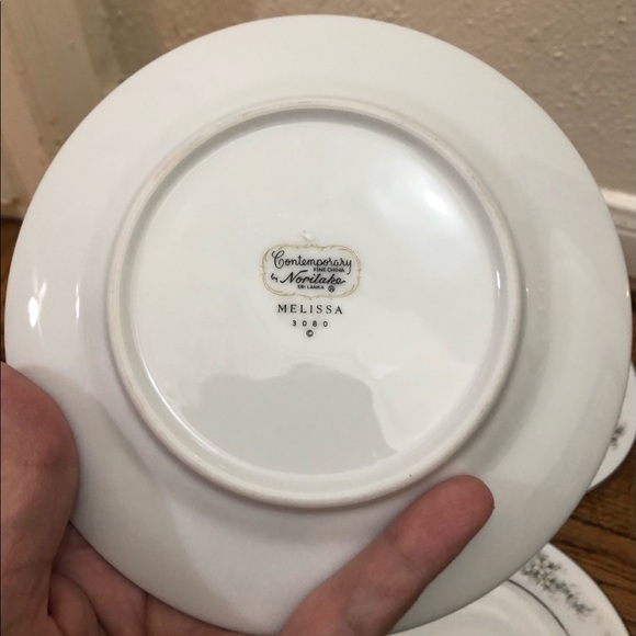Noritake China Melissa pattern fine bone china cake plates. Set of 7 - Picture 4 of 6